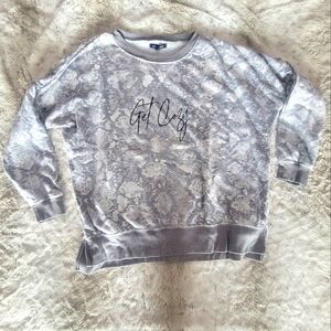Snake Print "Get Cozy" sweatshirt